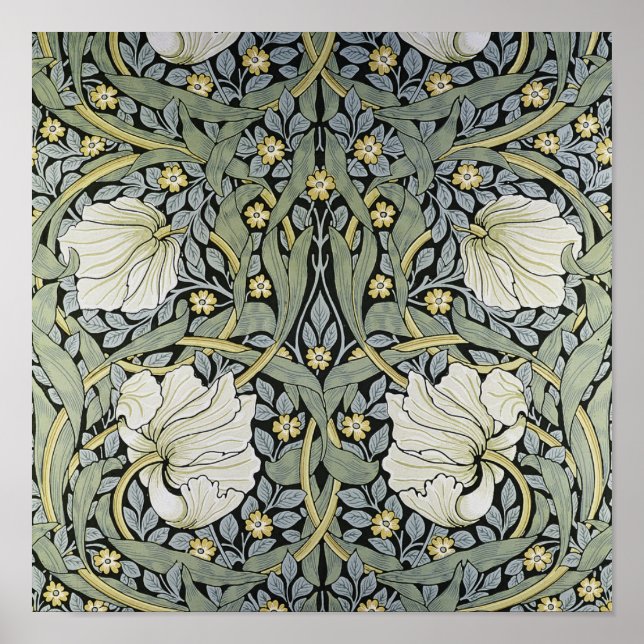 Poster William Morris - Pimpernel Pattern Design (Frente)