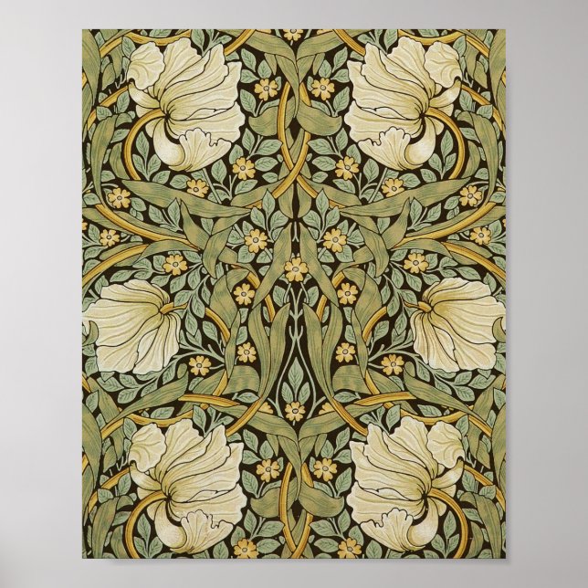 Poster William Morris Pimpernel Vintage Pré-Raphaelite (Frente)