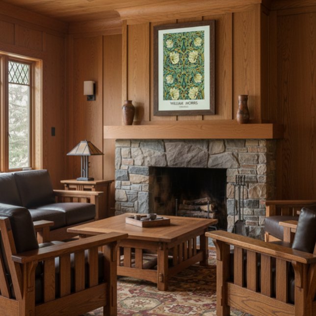 Póster William Morris Pimperrnel Mission Style (Criador carregado)