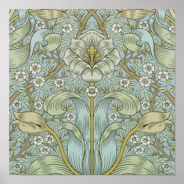 Poster William Morris Primavera Thicket Classic Pattern (Frente)