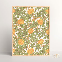 Poster William Morris Rosa Floral Home Decor Vintage Desi