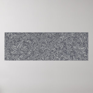 Póster William Morris Thistle Floral Art Nouveau Padrão