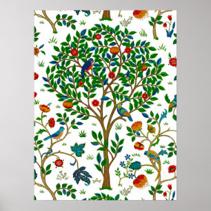 Poster William Morris Tree of Life Standard, Green & Mult