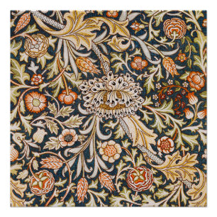 Póster William Morris Trent Garden Flower Pattern Classic
