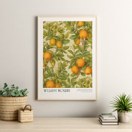 Poster William Morris Vintage Frutas e Folhas