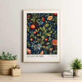 Poster William Morris Vintage Peach e Blossom