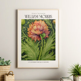 Poster William Morris Vintage Pink Wildflower