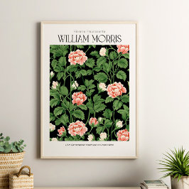 Poster William Morris Vintage Rosa Selvagens