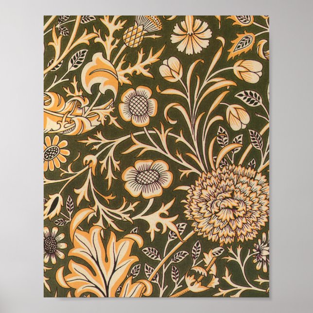 Poster william morris wallpaper cherwell design (Frente)