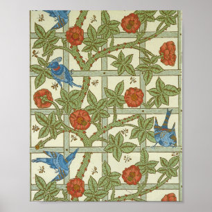 Poster William morris wallpaper Sheet of a Set Ten