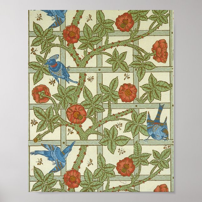 Poster William morris wallpaper Sheet of a Set Ten (Frente)