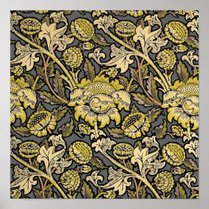 Póster William Morris Wey Floral Wallpaper