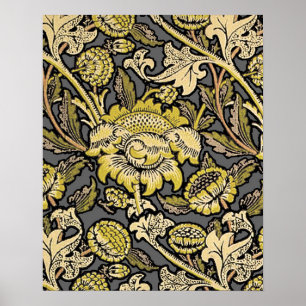 Póster William Morris Wey Wallpaper Floral