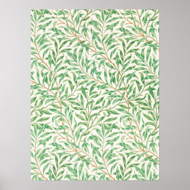 Poster William Morris Willow Bough Patterno Têxtil Design (Frente)