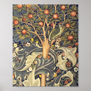 Poster William Morris Woodpecker Pattern