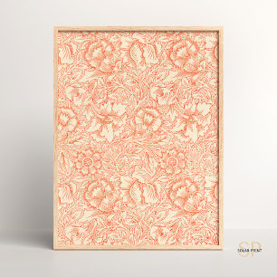 Poster William Morris Wreath Poppy Nature Vintage Art Ho