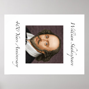 Poster William Shakespeare 400 anos de aniversário
