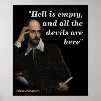 William Shakespeare Citação Sobre O Inferno E Os D