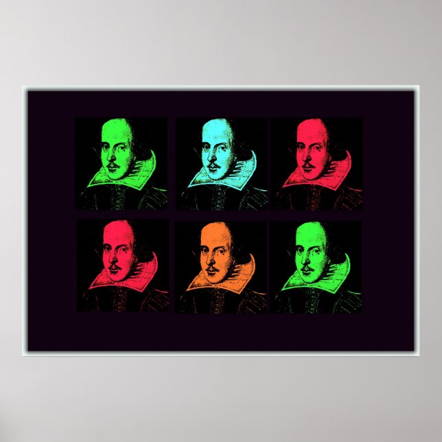 Poster William Shakespeare Collage (Frente)