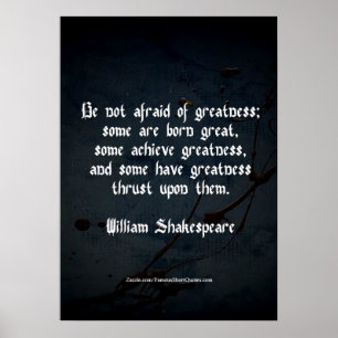 Poster William Shakespeare - Grande