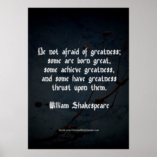 Poster William Shakespeare - Grande (Frente)