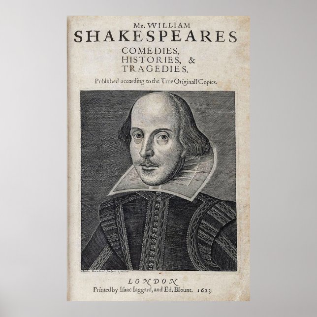 Poster William Shakespeare Portrait (Frente)