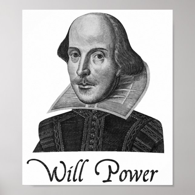 Poster William Shakespeare Will Power (Frente)