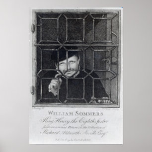 Poster William Sommers, engraved by R. Clamp, 1794