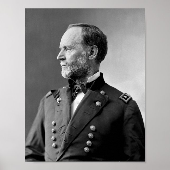 Poster William Tecumseh Sherman Portrait (Frente)