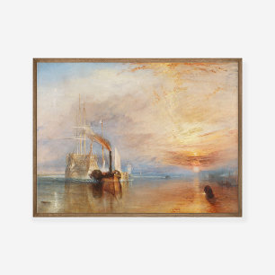 Poster William Turner A Luta Contra A Pintura Temerária