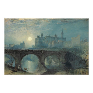 Póster William Turner Alnwick Castle