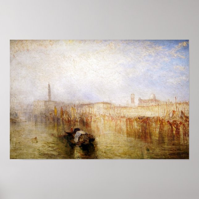 Poster William Turner - Cais de Veneza, Palácio Ducal (Frente)