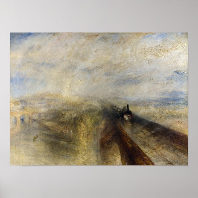 Poster William Turner - Chuva, Vapor e Velocidade (Frente)