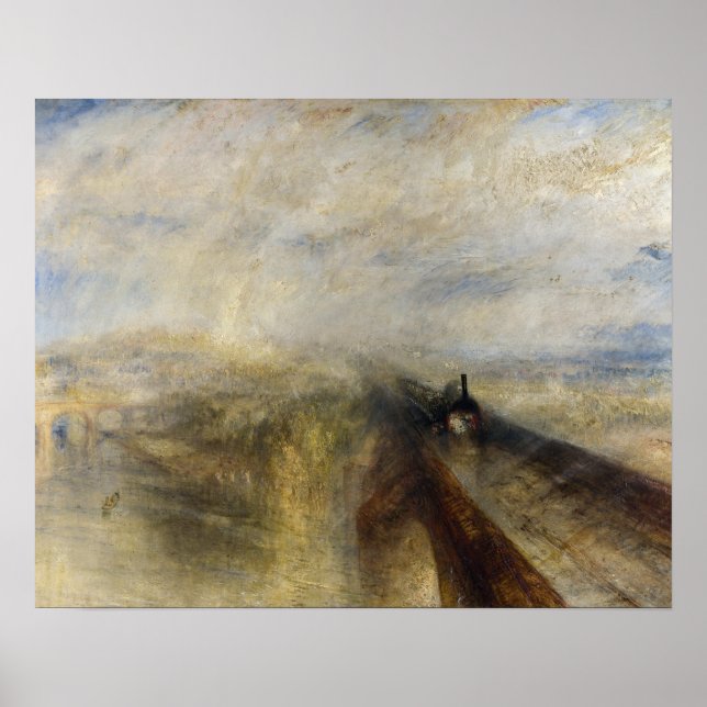 Poster William Turner - Chuva, Vapor e Velocidade (Frente)