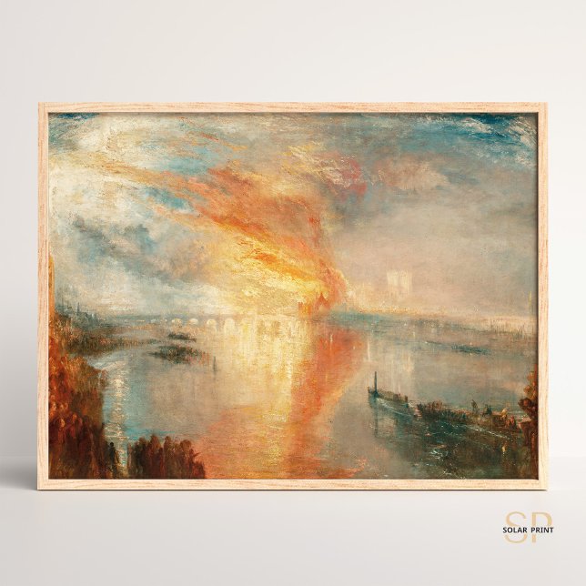 Poster William Turner Sobre O Parlamento Das Casas (Criador carregado)
