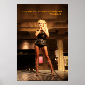 Póster William Wallace Citação - Todo Homem Morre...