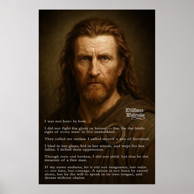 Poster William Wallace - Um verdadeiro filho da Escócia (Frente)