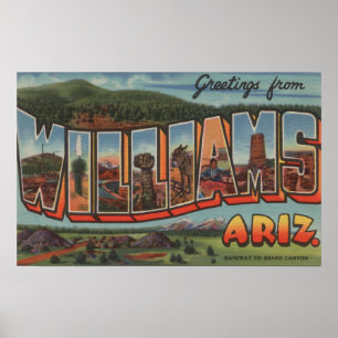 Póster Williams, Arizona - Cenas com Letras Grandes