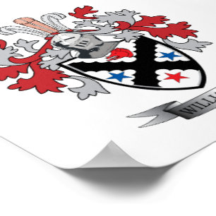 Póster Williamson Family Crest Coat of Arms