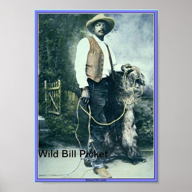 Poster Willie M. "Bill" Pickett (Frente)
