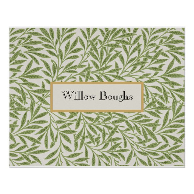 Póster Willow Boughs by William Morris (Frente)