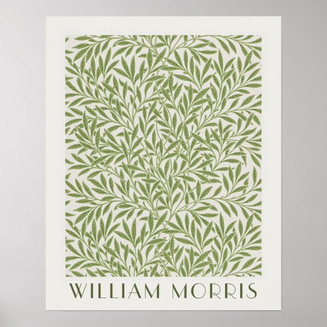 Poster Willow Pattern (1874) por William Morris (Frente)