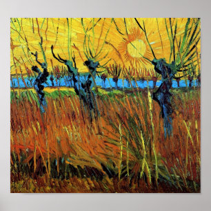 Póster Willows no Sunset (F572) Van Gogh Fine Art