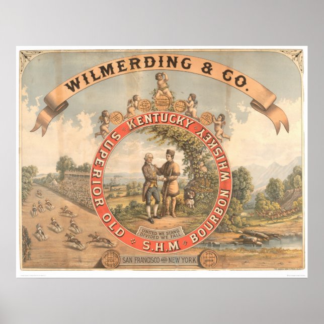 Poster Wilmerding & Co. Kentucky Whiskey (1855A) (Frente)