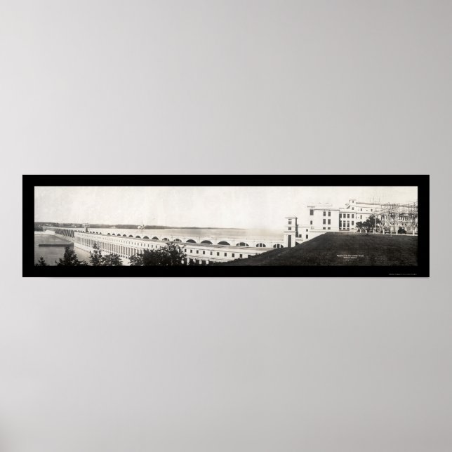 Póster Wilson Dam Power House Foto 1933 (Frente)