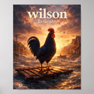 Poster Wilson Lo Siento – Galo na Cidade Alagada”