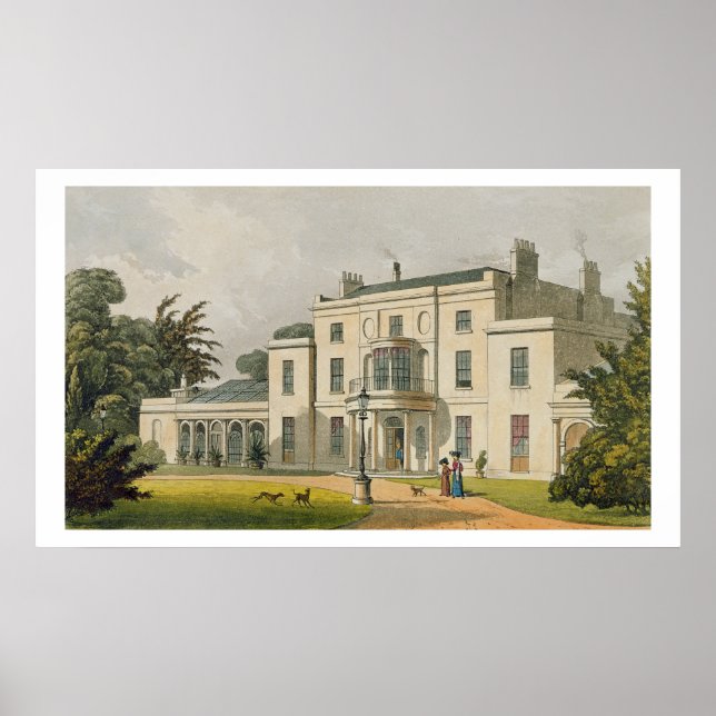 Poster Wimbledon House, do Repositório de A de Ackermann (Frente)