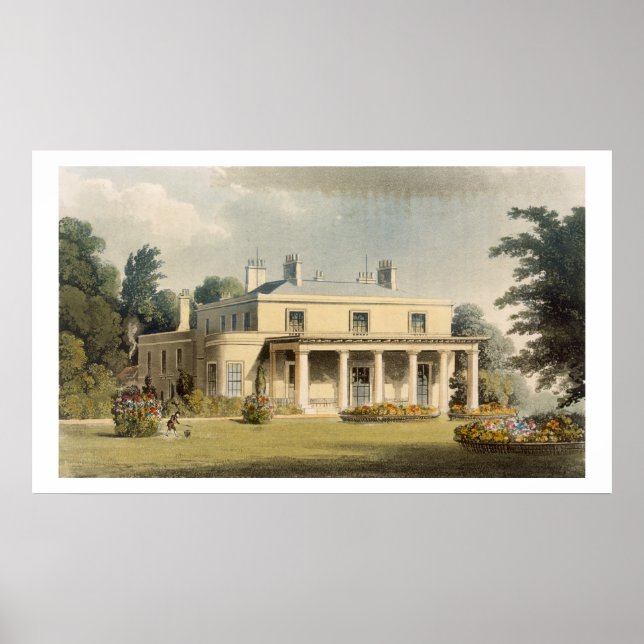 Poster Wimbledon Park, de R. Ackermann's (1764-1834) 'R (Frente)