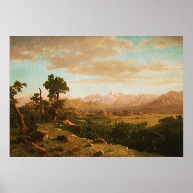 Poster Wind River Country - Albert Bierstadt (Frente)