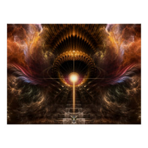 Póster Wind Storm Fractal Art Perfect Poster